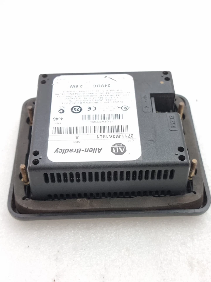 For Parts Allen Bradley PanelView 300 Micro 2711-M3A18L1 Ser A 24Vdc Made In USA